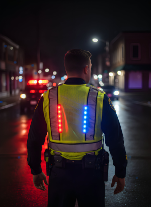 Hi Vis LED Safety Vest - Class 2 - Public Safety