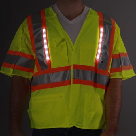 Hi Vis LED Safety Vest - Class 3