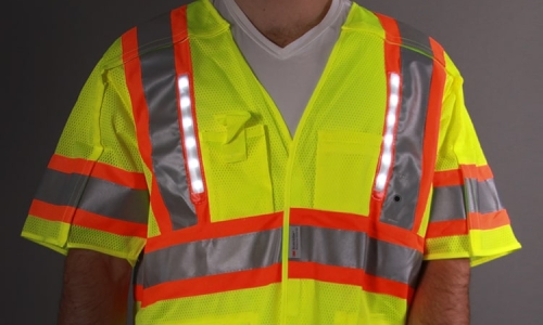 Ensure Workers Are Visible and Safe With Lighted High Visibility Vests