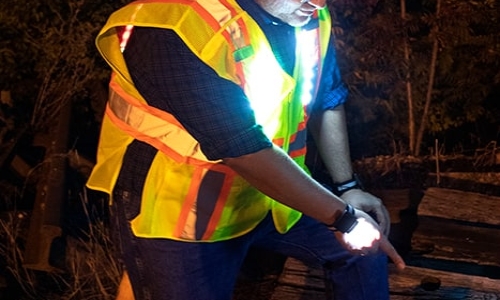 LED Lighted Apparel and Accessories Provide High Visibility to Workers