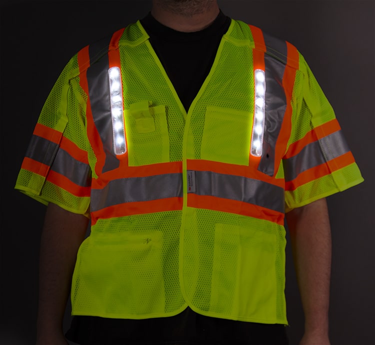 Hi Vis LED Safety Vest - Canadian Style | Safety Jacket