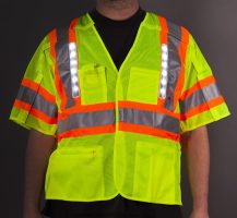 Hi-Vis LED Safety Vest - Canadian Style (Class 3)