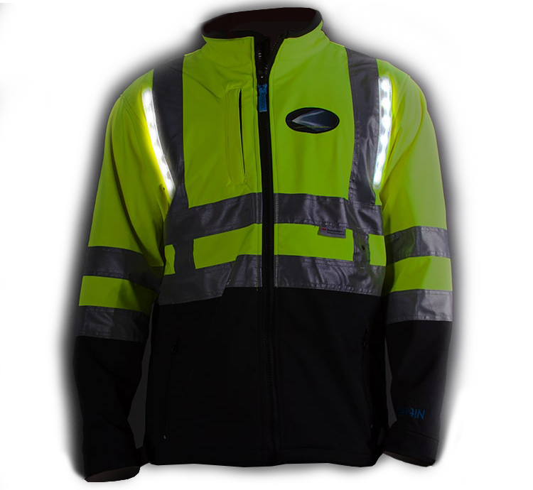 Bomber Jacket Nite Beams LED Lit Safety Gear